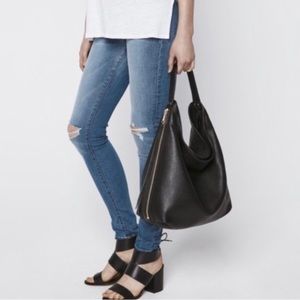Rebecca Minkoff Bryn Hobo Shoulder Bag With Double Zippers